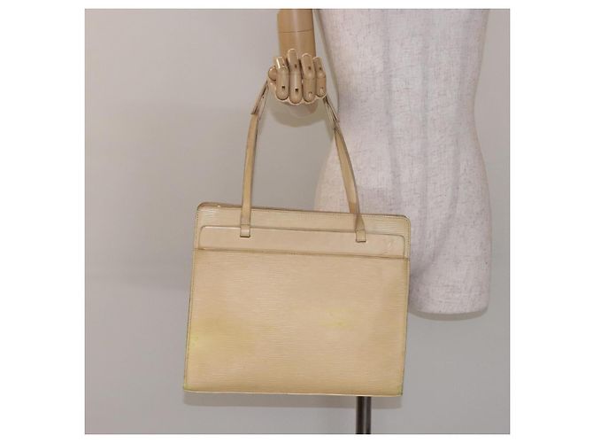 LOUIS VUITTON Borsa Tote Epi Croisette PM Vaniglia M5249A LV Auth bs28602 - vista 22