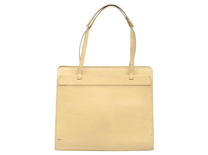 LOUIS VUITTON Borsa Tote Epi Croisette PM Vaniglia M5249A LV Auth bs28602 - vista 3