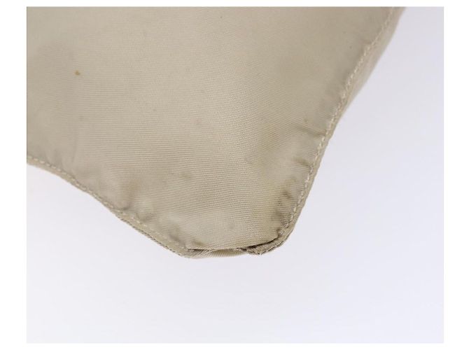 Sac à épaule Prada en nylon beige Auth bs28381 - vue 17
