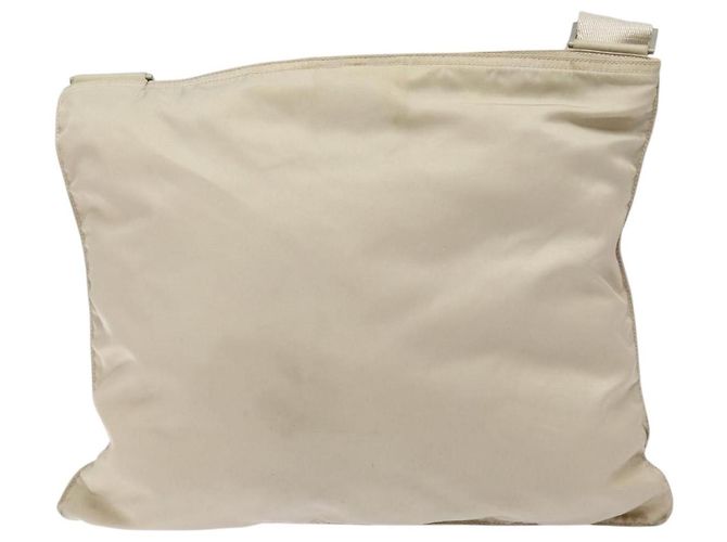 Sac à épaule Prada en nylon beige Auth bs28381 - vue 2