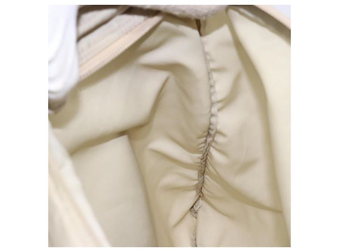 Sac à épaule Prada en nylon beige Auth bs28381 - vue 20