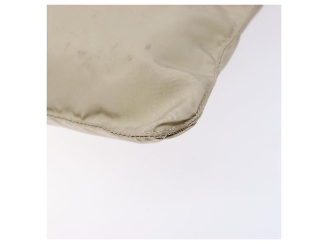 Sac à épaule Prada en nylon beige Auth bs28381 - vue 8