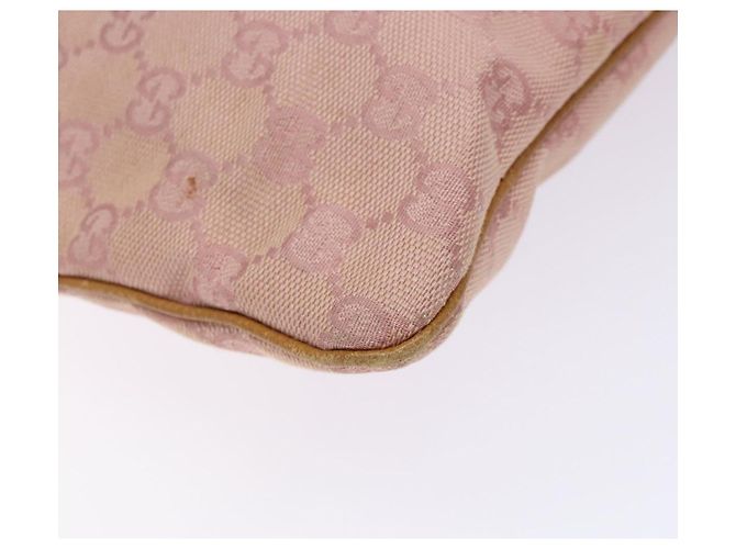 Bolso de Hombro GG Canvas Gucci Rosa Plata 113013 Auth 136109 - vista 14