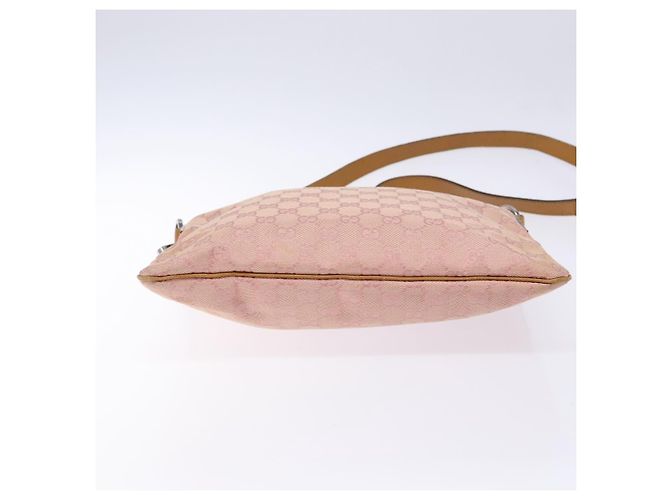 Bolso de Hombro GG Canvas Gucci Rosa Plata 113013 Auth 136109 - vista 5