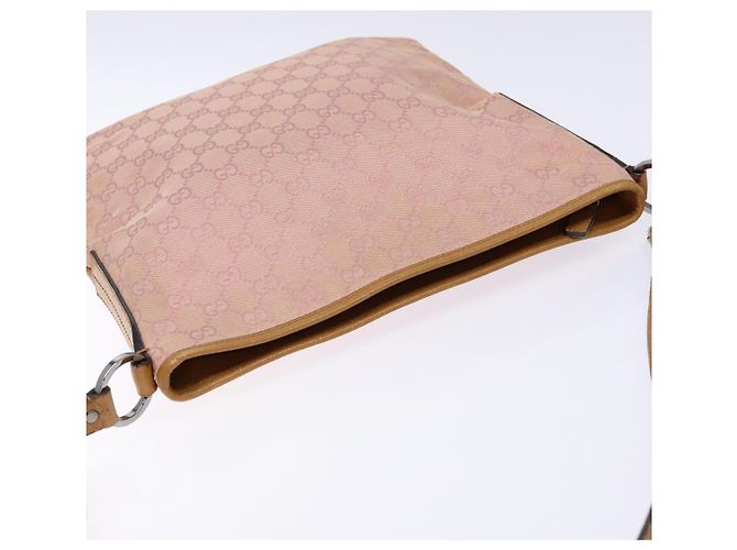 Bolso de Hombro GG Canvas Gucci Rosa Plata 113013 Auth 136109 - vista 6