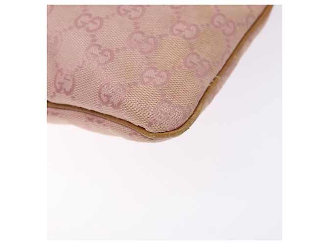 Bolso de Hombro GG Canvas Gucci Rosa Plata 113013 Auth 136109 - vista 9