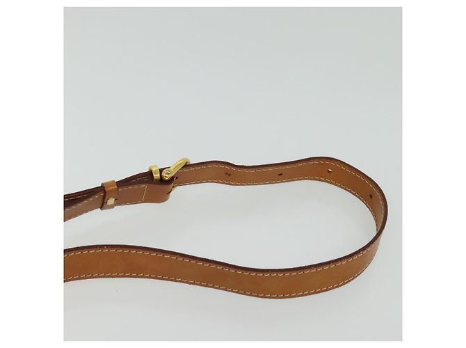 Céline Borsa a Spalla in Tela Macadam CELINE in Pelle PVC Marrone Oro Auth 129705 D'oro - vista 8