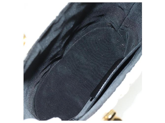Gancini Handtasche aus Raphia in Weiß und Gold Auth 136858V von Salvatore Ferragamo Golden - Ansicht 10
