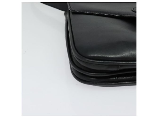 Céline Borsa a Spalla CELINE in Pelle Nera Oro Auth 139445 Nero D'oro - vista 10