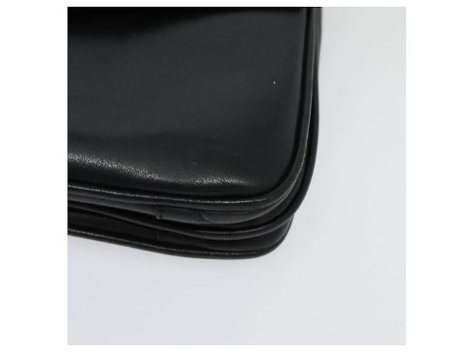 Céline Borsa a Spalla CELINE in Pelle Nera Oro Auth 139445 Nero D'oro - vista 11