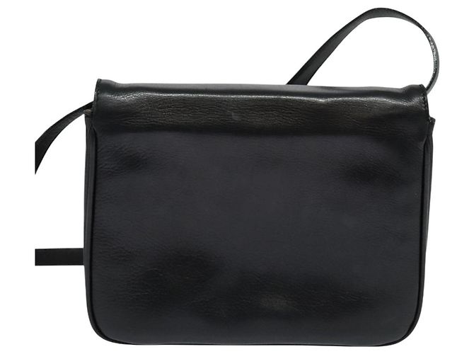 Céline Borsa a Spalla CELINE in Pelle Nera Oro Auth 139445 Nero D'oro - vista 3