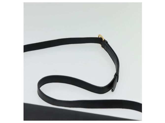 Céline Borsa a Spalla CELINE in Pelle Nera Oro Auth 139445 Nero D'oro - vista 8