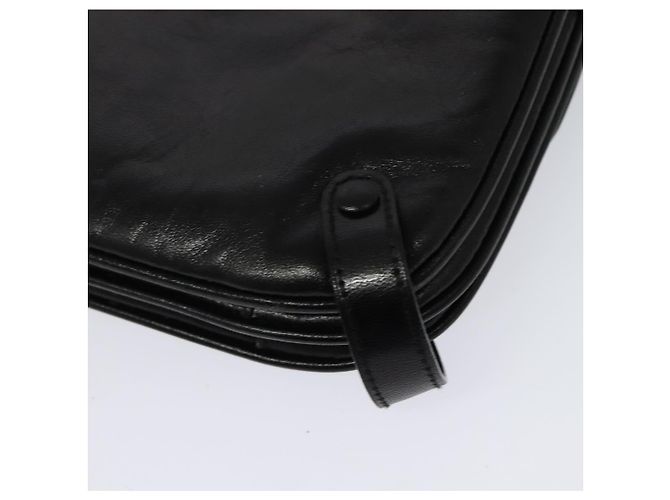 Céline Borsa a Spalla CELINE in Pelle Nera Oro Auth 138409 Nero D'oro - vista 13
