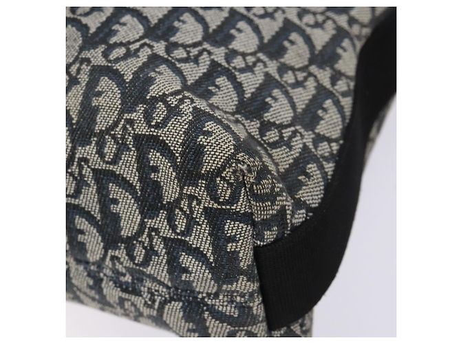 Borsa a Spalla in Tela Trotter Christian Dior Navy Argento Auth yk19191 Blu navy - vista 12
