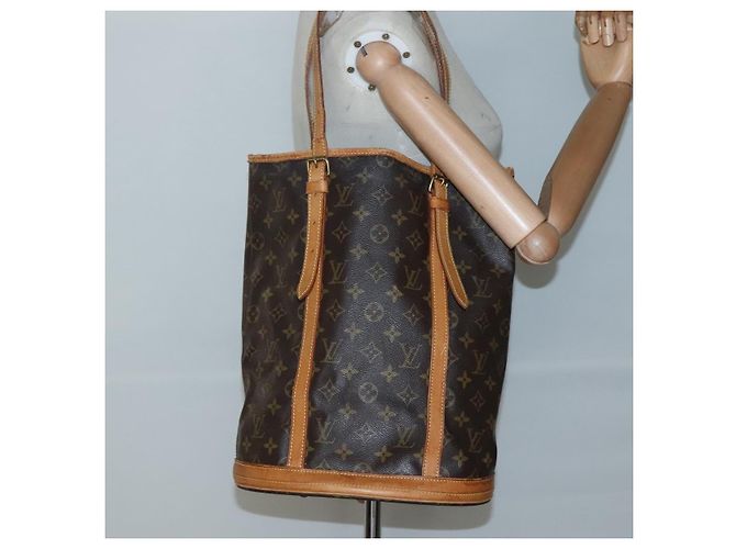 LOUIS VUITTON Borsa a Spalla Monogram Bucket GM M42236 LV Auth 138294 Monogramma - vista 22