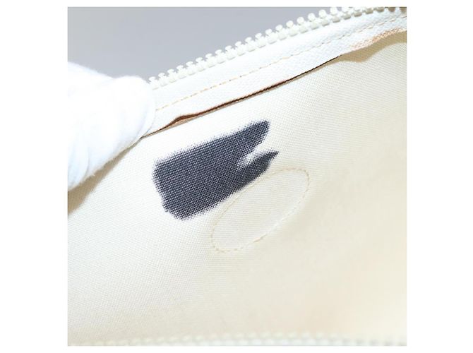GUCCI GG Plus Supreme Clutch Bag PVC Bianco Auth bs28632 - vista 18