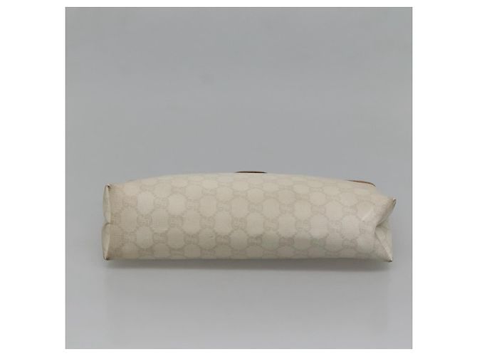 GUCCI GG Plus Supreme Clutch Bag PVC Bianco Auth bs28632 - vista 7