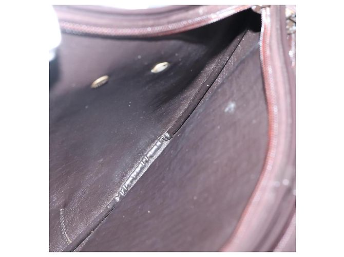 Borsa a mano in tela Trotter Christian Dior marrone oro Auth 138806 D'oro - vista 17