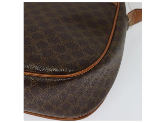 Céline Sac à épaule en toile Macadam CELINE en cuir PVC marron doré Auth 138456 - vue 13