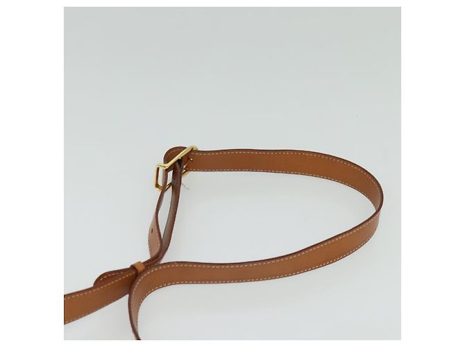 Céline Sac à épaule en toile Macadam CELINE en cuir PVC marron doré Auth 138456 - vue 8