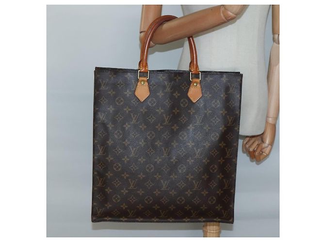LOUIS VUITTON Borsa Sac Plat Monogram M51140 LV Auth 138698 Monogramma - vista 19