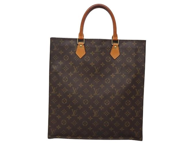 LOUIS VUITTON Borsa Sac Plat Monogram M51140 LV Auth 138698 Monogramma - vista 2
