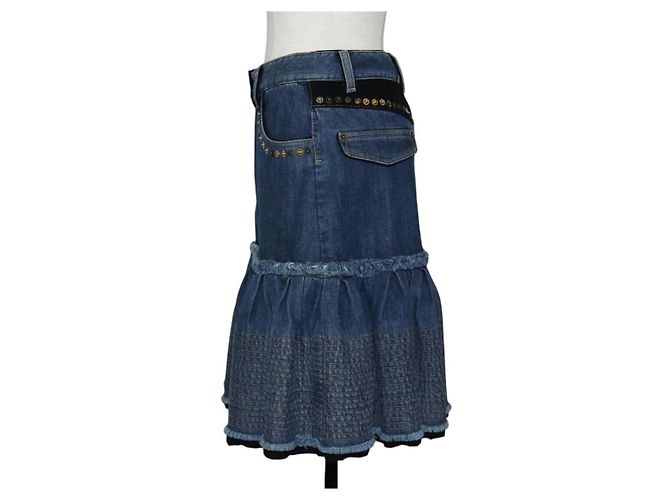 ROCK LOUIS VUITTON DENIM NAVY LV Auth 131200V Marineblau - Ansicht 3