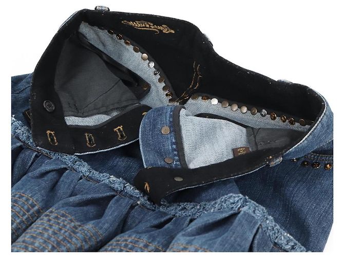 ROCK LOUIS VUITTON DENIM NAVY LV Auth 131200V Marineblau - Ansicht 9
