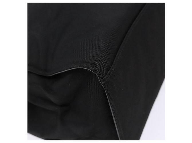 Borsa a mano in nylon nero e argento Gucci Bamboo 002 1010 Auth ep9789 - vista 10