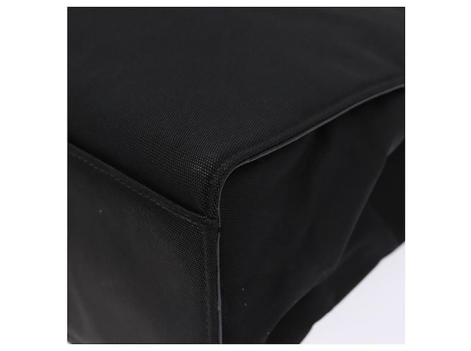 Borsa a mano in nylon nero e argento Gucci Bamboo 002 1010 Auth ep9789 - vista 14