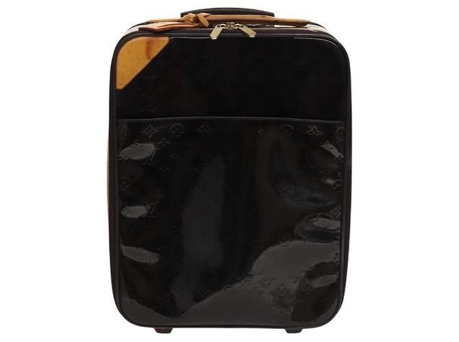 LOUIS VUITTON Valigia Pegas 45 Monogram Vernis Amarante M91277 LV Auth 133698 Bordò - vista 13