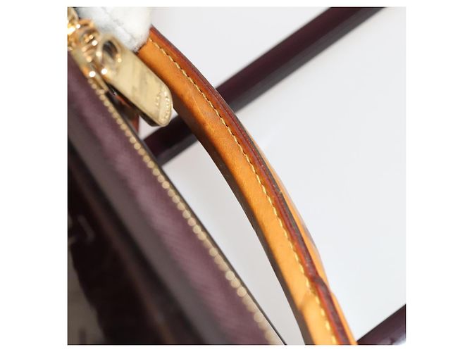 LOUIS VUITTON Valigia Pegas 45 Monogram Vernis Amarante M91277 LV Auth 133698 Bordò - vista 16
