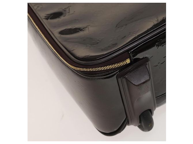LOUIS VUITTON Valigia Pegas 45 Monogram Vernis Amarante M91277 LV Auth 133698 Bordò - vista 18