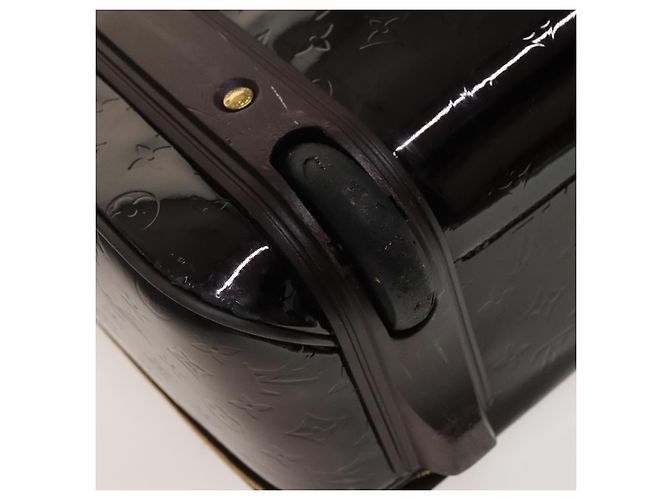 LOUIS VUITTON Valigia Pegas 45 Monogram Vernis Amarante M91277 LV Auth 133698 Bordò - vista 20