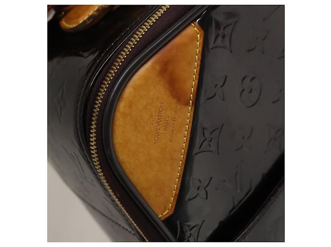 LOUIS VUITTON Valigia Pegas 45 Monogram Vernis Amarante M91277 LV Auth 133698 Bordò - vista 21