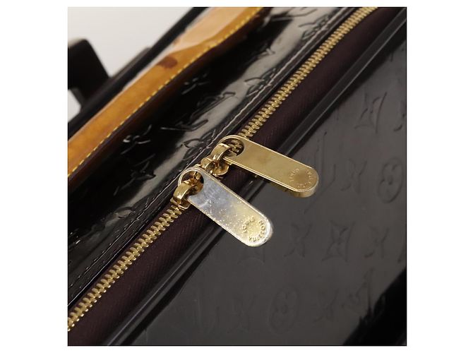 LOUIS VUITTON Valigia Pegas 45 Monogram Vernis Amarante M91277 LV Auth 133698 Bordò - vista 22