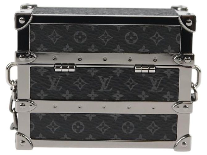 SCATOLA A BAULETTO CUFFIE IN METALLO LOUIS VUITTON M77167 LV Auth 133202SM Nero - vista 2