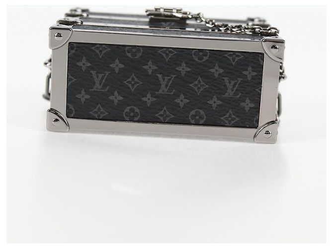 SCATOLA A BAULETTO CUFFIE IN METALLO LOUIS VUITTON M77167 LV Auth 133202SM Nero - vista 5
