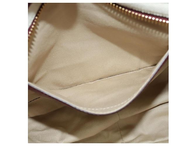 Chloé Borsa a mano in pelle Chloe Margaret 2 in 1 Rosso Vino Oro Auth BA4349 D'oro Bordò - vista 22