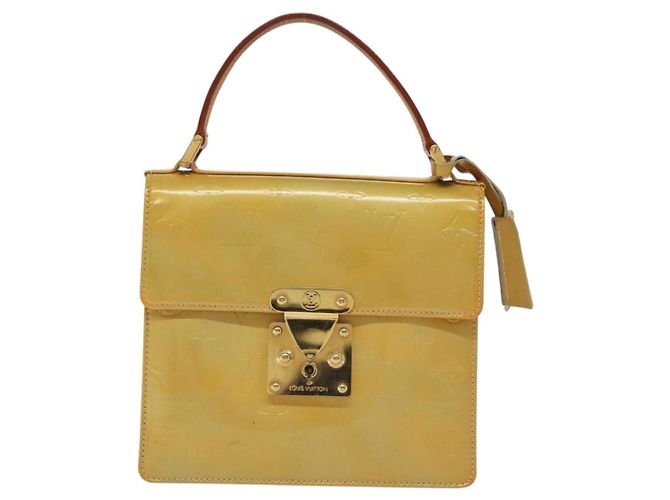 LOUIS VUITTON Borsa a mano Spring Street Monogram Vernis Grigio M91029 LV Auth 136364 - vista 13