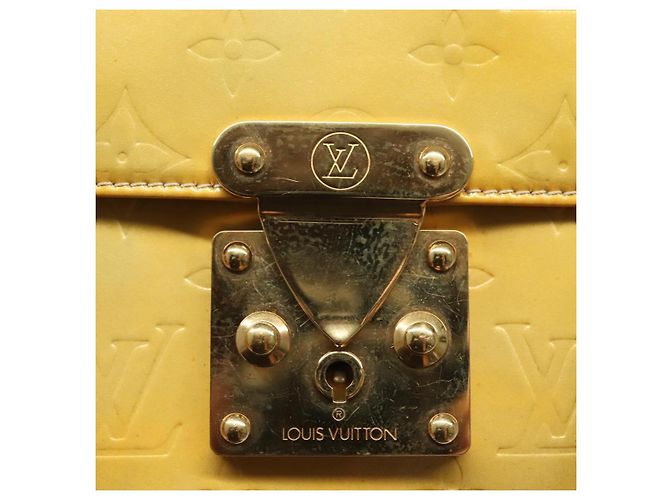 LOUIS VUITTON Borsa a mano Spring Street Monogram Vernis Grigio M91029 LV Auth 136364 - vista 19