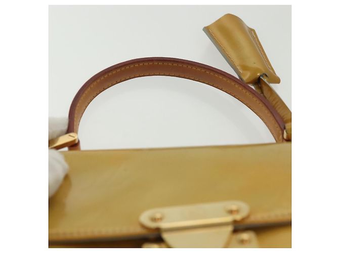 LOUIS VUITTON Borsa a mano Spring Street Monogram Vernis Grigio M91029 LV Auth 136364 - vista 8