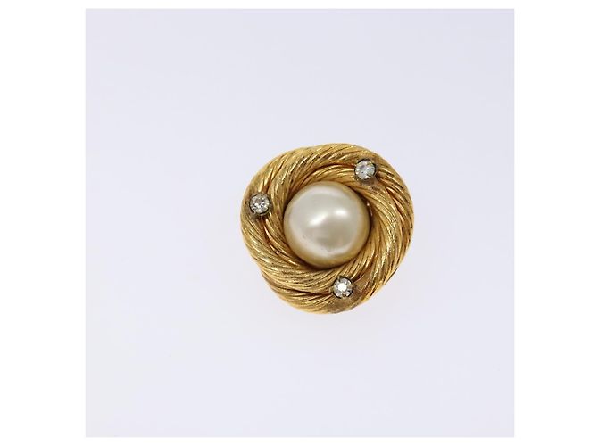 Pendientes CHANEL Metal Dorado CC Auth bs28505 - vista 6