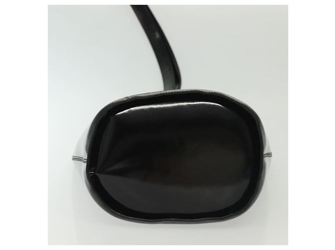 Céline Borsa a Spalla CELINE Circle Smalto Nero Oro Auth 137438 D'oro - vista 5