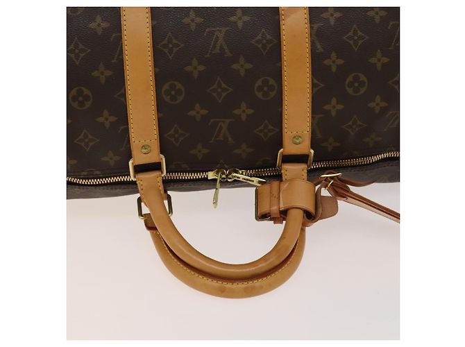 LOUIS VUITTON Borsa Boston Monogram Keepall 55 M41424 LV Auth 136943 Monogramma - vista 7