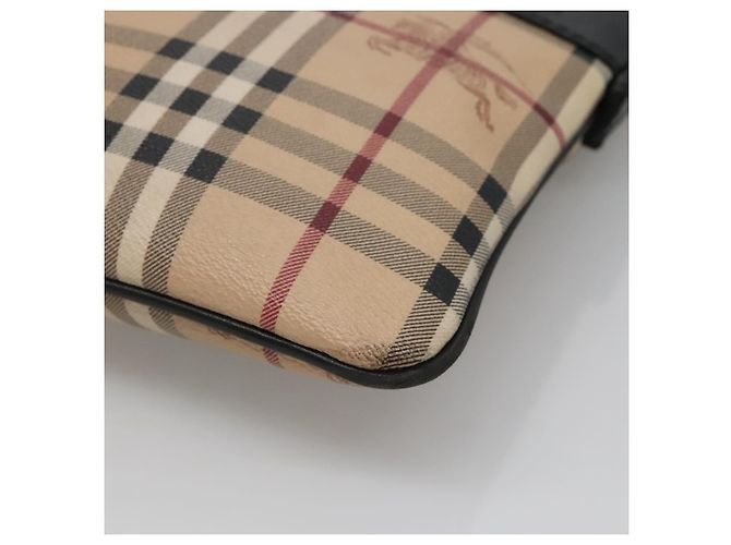 Borsa a Spalla Burberry Nova Check PVC Beige Auth 137777 - vista 10