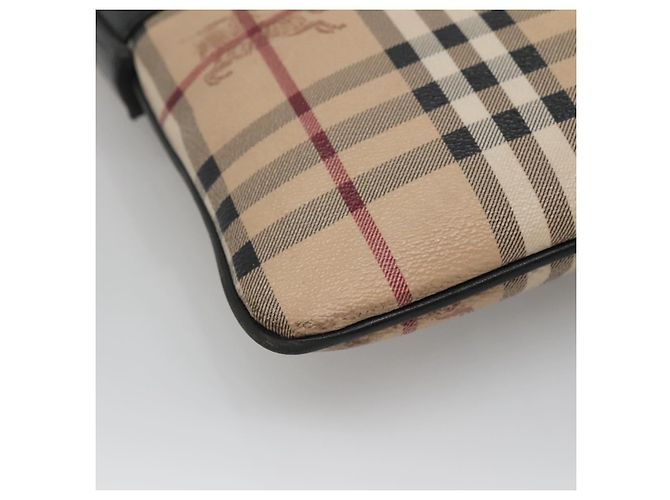 Borsa a Spalla Burberry Nova Check PVC Beige Auth 137777 - vista 11