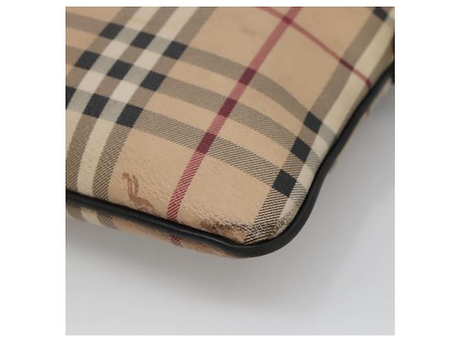 Borsa a Spalla Burberry Nova Check PVC Beige Auth 137777 - vista 12