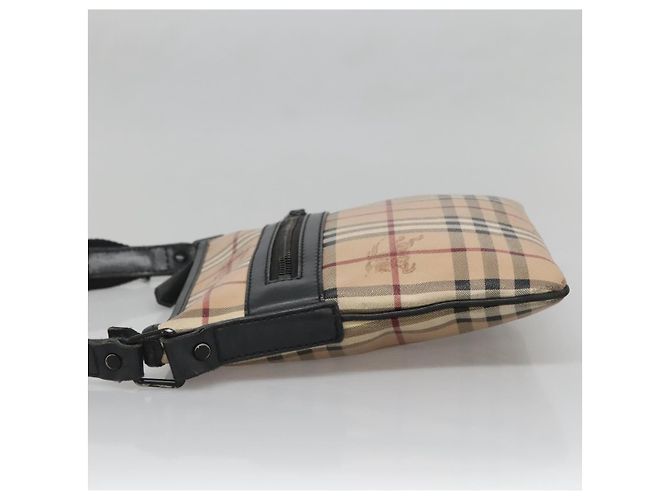 Borsa a Spalla Burberry Nova Check PVC Beige Auth 137777 - vista 4