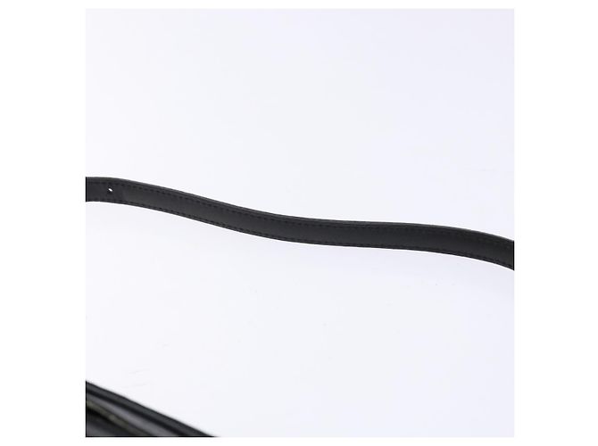Borsa a Spalla Gancini Salvatore Ferragamo in Tela e Pelle Nera Dorata Auth bs28715 - vista 8
